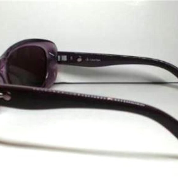Calvin Klein Women's 3131S/56 Purple Translucent Sunglasses - Picture 3 of 4
